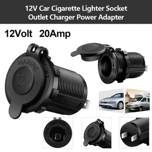 Enchufe adaptador de corriente cargador enchufe encendedor de cigarrillos coche 12V impermeable - Imagen 1 de 22