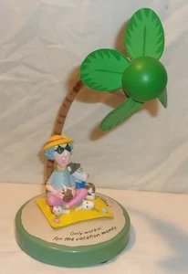 HALLMARK MAXINE DESK TOP FAN BEACH DECOR "ONLY WORKING FOR THE VACTION MONEY" - Picture 1 of 5