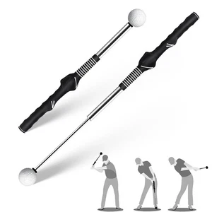 Einziehbare Golf Schwunghilfe mit Rhythmus Klick Sound Golf Griff Trainer Schnelligkeitstraining - Bild 1 von 12