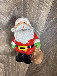 Salero de cerámica vintage Enesco Santa Claus vacaciones de Navidad Sri Lanka - Imagen 1 de 7