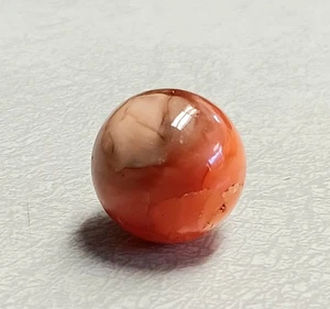 11.56g & .80" Natural Red Carnelian Agate Quartz Crystal Polished Sphere Marble - Picture 1 of 23