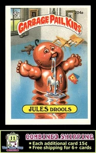 1986 Topps Garbage Pail Kids Serie 5 #204a Jules Drools - Imagen 1 de 2