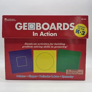 Learning Resources Geoboards In Action Activity Kit LER 424 K-3 Patterns Shapes - Picture 1 of 8