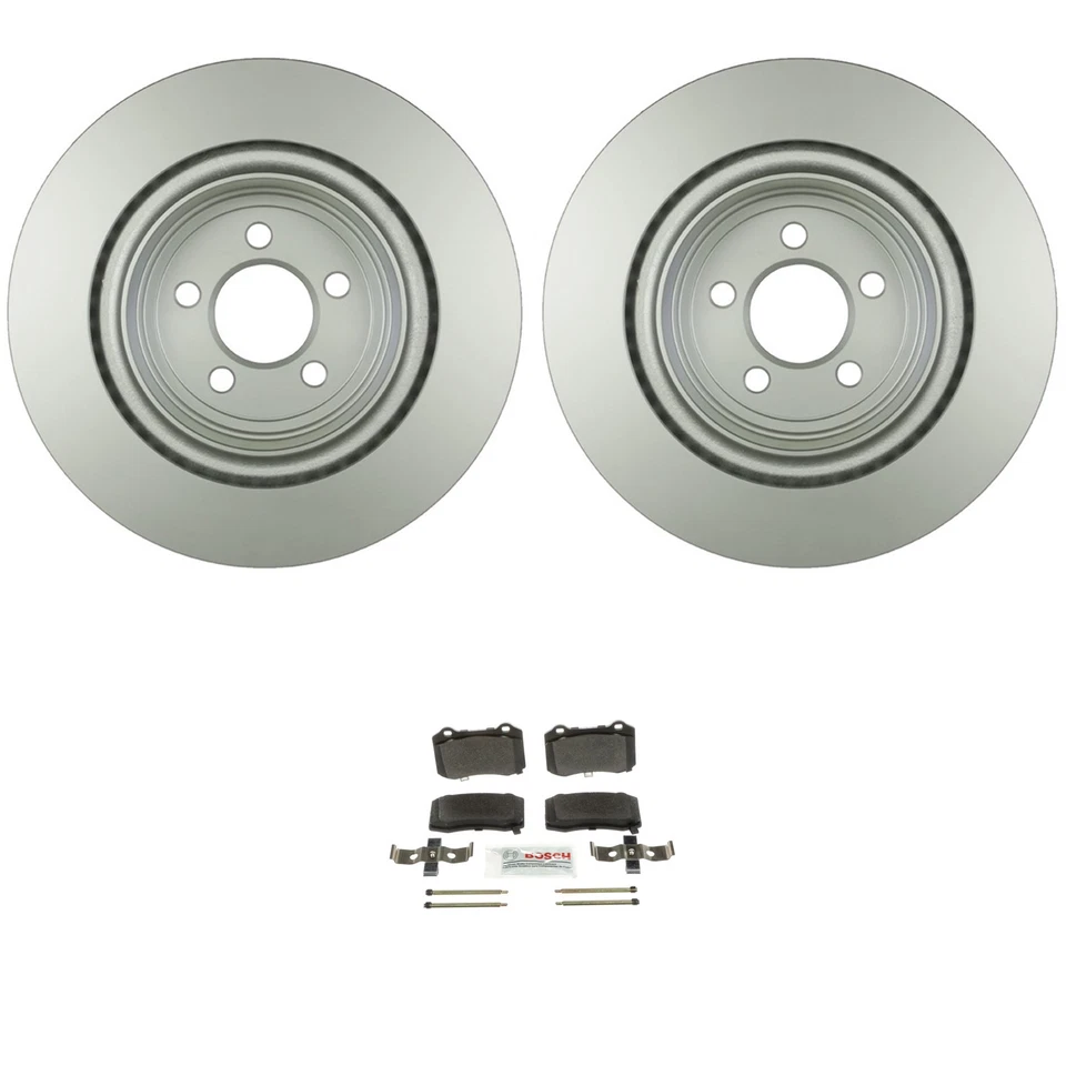 Задние тихие роторы Bosch синие полуметровые дисковые тормозные колодки комплект для Dodge Charger - Изображение 1 из 1