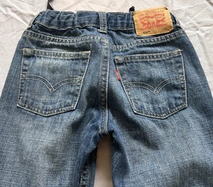 Levis Kids 514 Straight Fit Jeans Size 7 Reg Blue Denim Boys - Picture 1 of 6