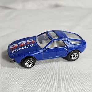 Juguetes Zylmex Zee Porsche 928 azul rojo blanco tampos P376 vintage años 70 años 80 HK - Imagen 1 de 8