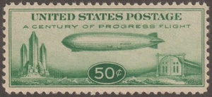 EDSROOM-21526 US C18 MNH XF 1933 Complete Graf Zeppelin CV$75 - Picture 1 of 2