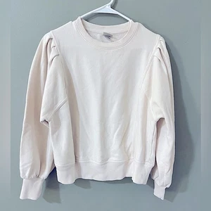 A New Day Marfil Hueso Sastre Puff Hombro Pullover Suéter Talla Pequeña - Imagen 1 de 4