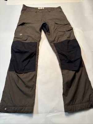 Pantalones de senderismo para hombre Fjallraven 81760 Vidda Pro G-1000 talla 37 largos marrón y negro Foto 1 de 4