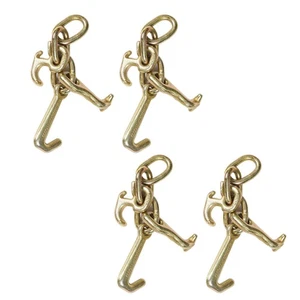 4X RTJ Cluster Hook Tow Truck Car Hauler Trailer Body Frame Hook WLL 4,700lb - Picture 1 of 8