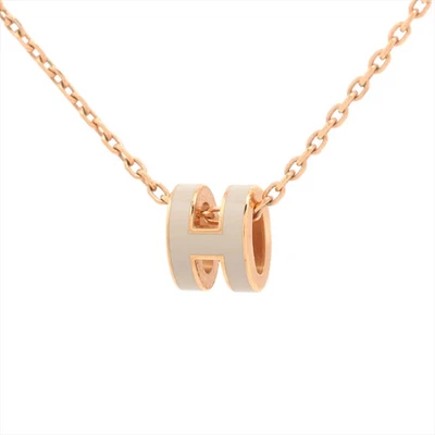 Collar Hermès Mini Pop Ash H GP Greige x oro Foto 1 de 4
