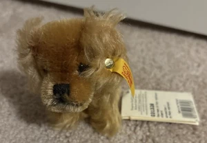 Rare Steiff Miniature Mohair Pekingese Dog 4” Item#031328 Tags Attached - Picture 1 of 11