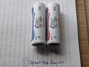 2024 PD AWQ Zitkala-Ša, Woman's Quarter 2-Roll Set, 24WRJ, Free Shipping! - Picture 1 of 3