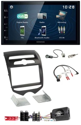 Kenwood 2DIN Bluetooth Lenkrad USB DAB Autoradio für Hyundai ix20 ab 2010 man. K - Bild 1 von 4