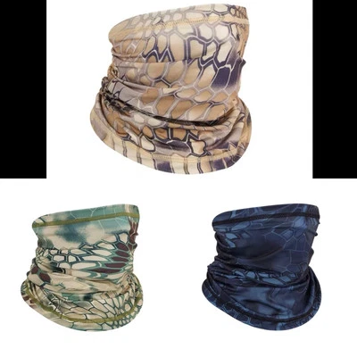 PREMIUM SILKY MATERIAL ✅3 PC SET, MOISTURE WICKING Face Shield Balaclava Neck Fishing Gaiter UV Proof