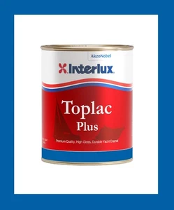 Interlux YLK936 Lauderdale Blue Toplac Plus Topside Paint Quart - Picture 1 of 2
