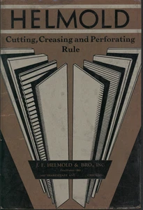 Regla de corte pliegue y perforación J F Helmold & Bro * Catálogo vintage de 28 páginas - Imagen 1 de 4