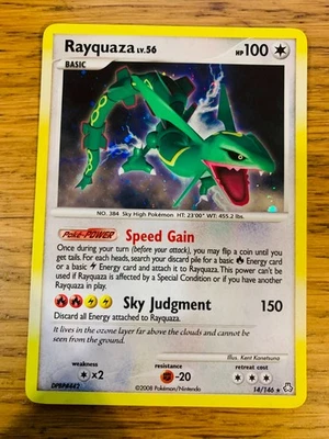 NM! Rayquaza (14/146) Diamond & Pearl Legends Awakened Holo Pokemon Card! - Image 1 of 4