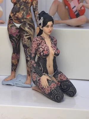 1/16 1/18 1/12 Tatuaje Pintado GK Mujer Guerrera Miniatura Modelo Exhibición Foto 1 de 4
