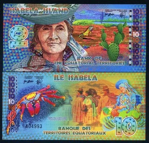 Equatorial Territories, Isabela Island (Galapagos) 10 E Francs POLYMER 2014, F - Picture 1 of 1