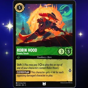 Robin Hood Sneaky Sleuth - Disney Lorcana TCG Shimmering Skies #88/204 - Imagen 1 de 3