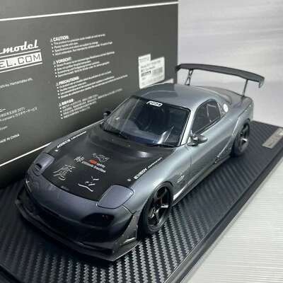 1/18 Ignition Model  Mazda RX7 FD3S FEED Gray Metallic 魔王 Devil IG2041 - Image 1 of 2