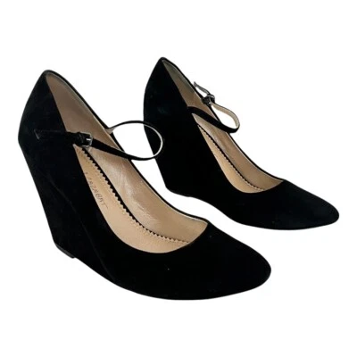 Женские замшевые туфли-лодочки на танкетке Jean-Michel Cazabat размер 38,5 8,5 Reva Mary Jane - Изображение 1 из 4