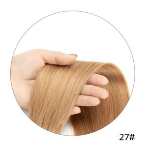 15"-26" Straight Human Hair Extension 100% Human Hair Claw Jaw Clip On Ponytail 
