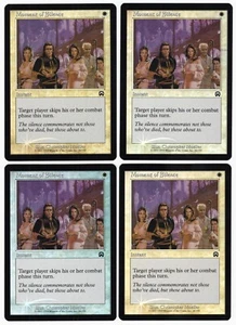Moment of Silence x4 4x 1999 Máscaras Mercadianas JUEGO LÁMINA Instantáneo Magic The Gathering Casi Nuevo Az1 - Imagen 1 de 2