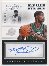 2013-14 Panini Signatures Dynamic Ink #14 Marvin Williams Autograph /199