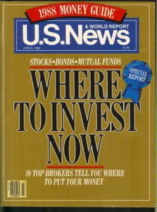 1988 U.S. News & World Report: Money Guide - Where to Invest Now Special Report - Picture 1 of 1