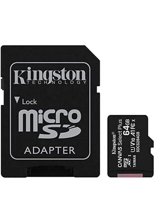 Canvas Select plus SDCS2/64GB Scheda Microsd Classe 10 Con Adattatore SD Incluso - Immagine 1 di 2