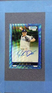 2012 Bowman Chrome ROOKIE DAVIS Blue Wave Refractor AUTO 29/50 NY Yankees ~AY07C - Picture 1 of 2