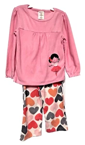 Girls Size 4T Pajamas 2 Pc Set Soft Fleece Ballerina WonderKids Machine Embr NWT - Picture 1 of 6