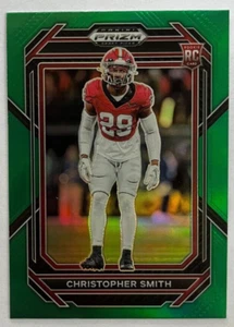 Christopher Smith 2023 Prizm Draft Picks Green Prizm Rookie - Georgia Bulldogs - Picture 1 of 3