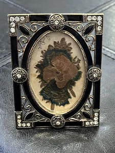 Vintage Glass Pressed Flower Frames Beautiful Frame 3 X 2.4” - Picture 1 of 9