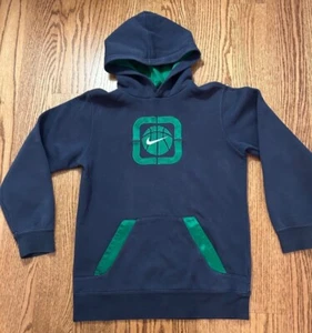 Nike Hooded Sweatshirt size 10-12 M Color Navy blue - Picture 1 of 5