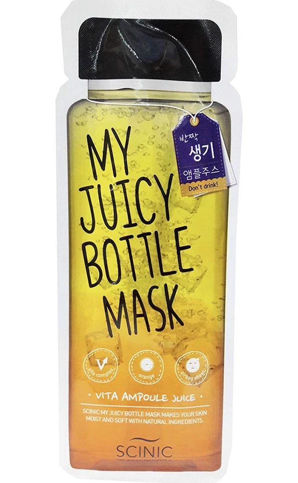 NUEVO EN CAJA Scinic My Juicy Bottle Mask Vita Ampuole Juice Mascarilla Facial 5 un. Foto 1 de 4