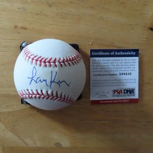 CNN LARRY KING signed OML Baseball PSA X68410 The Larry King Show LA DODGERS - Picture 1 of 3
