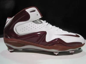 MENS NIKE FOOTBALL CLEATS ZOOM MERCILESS D DETACHABLE MAROON Shoes LACROSSE #4 - Picture 1 of 6