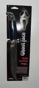 GHOST FACE COLTELLO BOWIE CROMATO 13" COSTUME HALLOWEEN HORROR PROP FW90747 - Foto 1 di 1