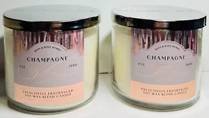 *NEW* CHAMPAGNE TOAST ~ 2PK ~ 3 Wick CANDLE ~ Bath & Body Works ~ SHIPS FREE! - Picture 1 of 1