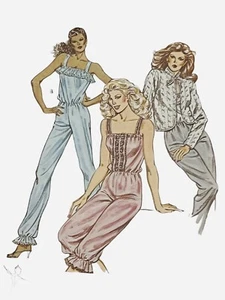 Kwik Sew Pattern 1200 Jumpsuit Pantaloons Romper Jacket XS-L Costume Cottagecore - Picture 1 of 6