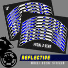 For Yamaha YZF 600R Thundercat 96-07 Reflective Rim Sticker Tape 17" SH02 BLUE