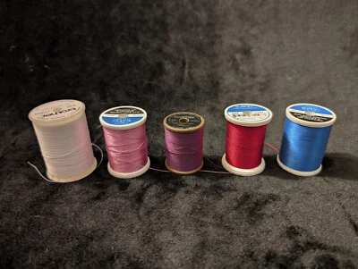 3 Sulky and 2 Brother Embroidery Thread - lot of 5 - Image 1 of 2
