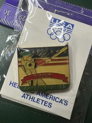 1992 Barcelona USA Olympic Baseball Team NOC Sports Pin - Image 1 of 4
