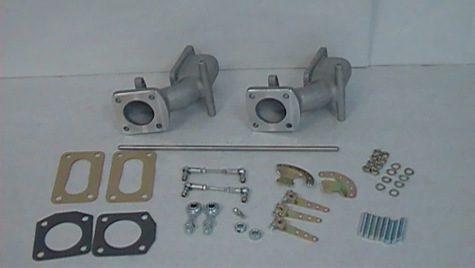 TRIUMPH  TR6  MANIFOLD SET & LINKAGE ~32/36  WEBER CARBURETORS - Image 1 of 1