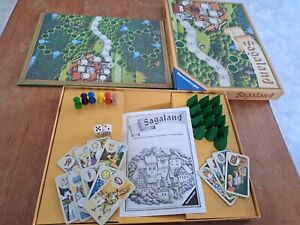 Sagaland Brettspiel Gesellschaftsspiel Ravensburger 1981 gelbe Ausgabe komplett