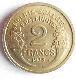 1938 FRANCE 2 FRANCS - Excellent Coin - FREE SHIP - France Bin #14 - Picture 1 of 2