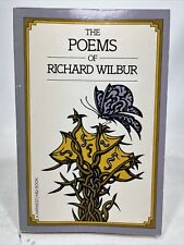 The Poems of Richard Wilbur  SIGNED copy Paperback 1987 Harcourt Brace Good+